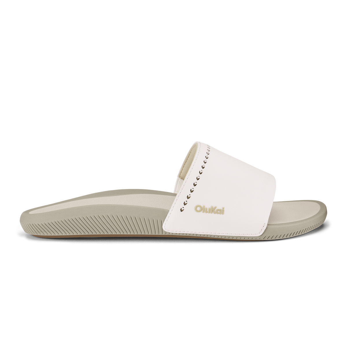 OlukaiUlele Slide - Bright White / Tapa