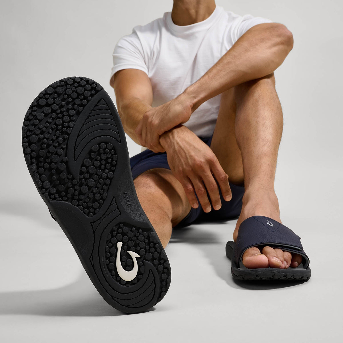 OlukaiNalu Slide - Trench Blue / Charcoal