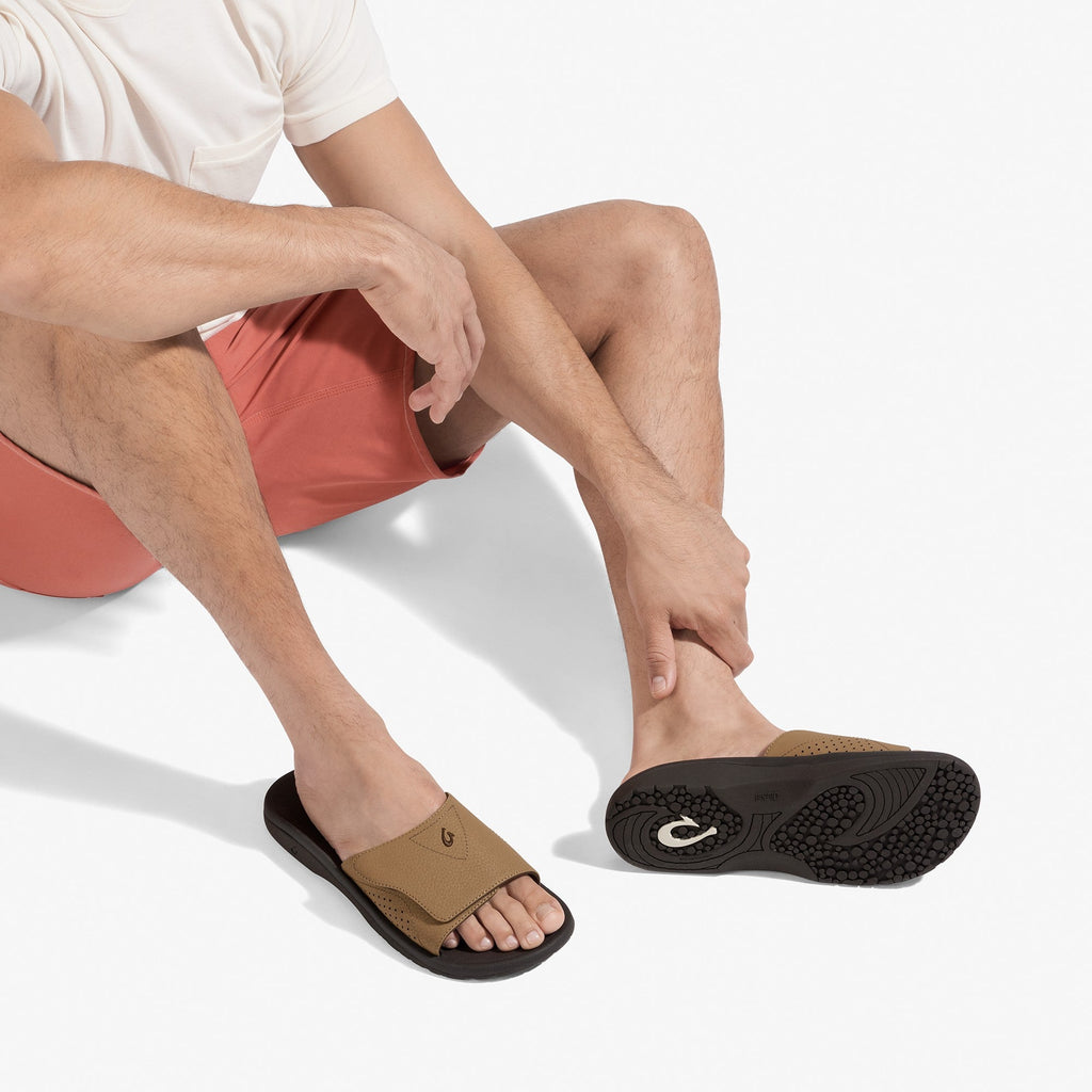 OlukaiNalu Slide - Tan / Dk Java