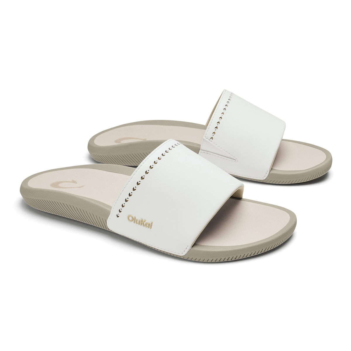 OlukaiUlele Slide - Bright White / Tapa