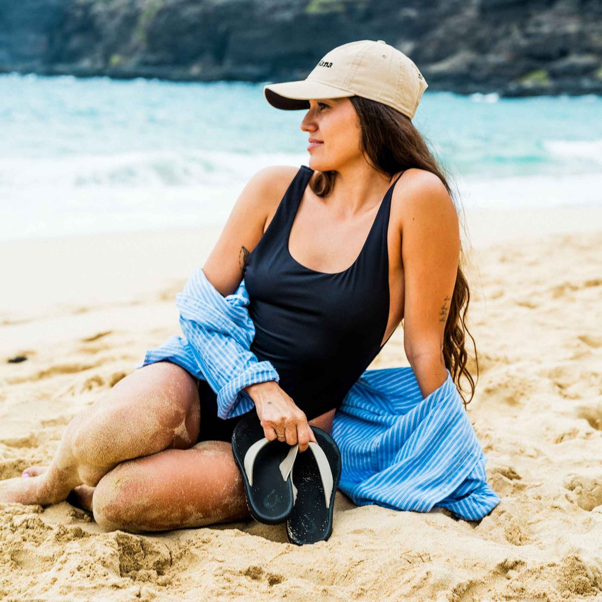 Olukai‘Ohana - Ecru / Black