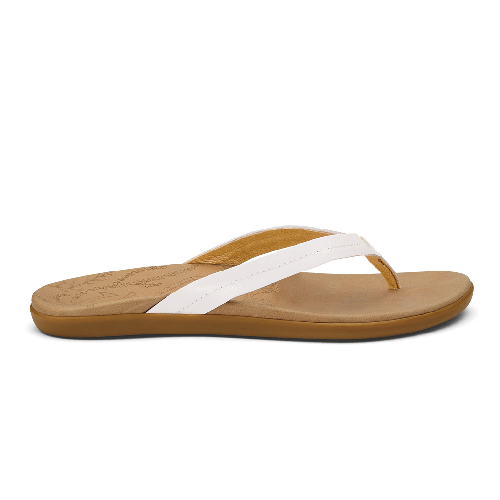OlukaiHonu - Bright White / Golden Sand